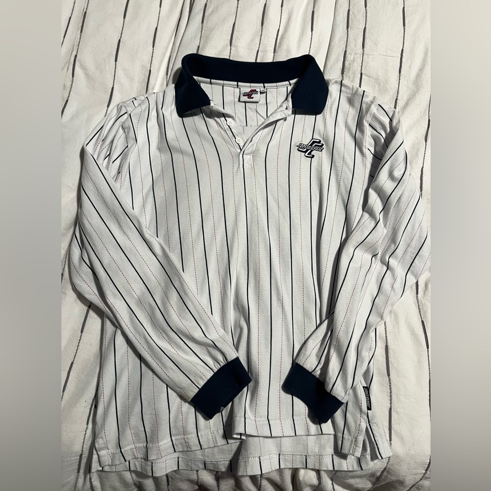 Santa Cruz Longsleeve collared tee